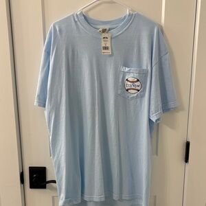 Old Row Light Blue Men's Short Sleeve Pocket Tee